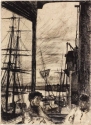 Rotherhithe, etching (G70 5/6), The Hunterian, GLAHA 46752