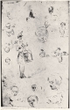 
                    A West Point drummer, and sketches, Private Collection