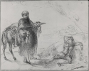
                r.: A Monk with a donkey, and a reclining figure, Metropolitan Museum of Art 