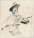 
                Man playing a mandolin, Metropolitan Museum of Art