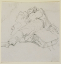 A man reclining on a bed
