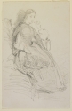 
                    r.: Seated woman, smoking, Freer Gallery of Art