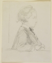 
                    Profile sketch of a child, Freer Gallery of Art