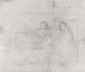 r.: Study for 'Symphony in White No. 3'; v.: Draped figures