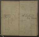'Flower, ball, & a landscape', & 'Plan of rooms', Valparaiso Notebook, p. 30-inside cover, GUL
