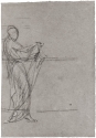 r.: A study of a draped female figure; v.: Design