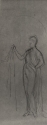 v.: A woman holding up a scarf, The Hunterian