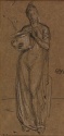 
                r.: A woman holding a potted plant, The Hunterian