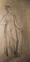 
                v.: A woman trailing a scarf, The Hunterian