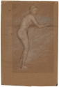 r.: Nude leaning on a rail; v.: Standing figure