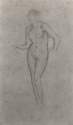 
                Nude standing, private collection