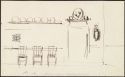 Designs for the dining-room at Aubrey House: (a) chairs and