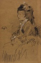 Mrs Leyland seated, pastel, The Hunterian