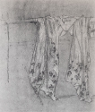
                    Study of drapery, whereabouts unknown