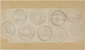 
                    Designs for plates, British Museum