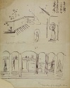 
                Designs for wall decorations: r.: Designs for 2 Lindsey Row; r. and v.: Whistler's House, 2 Lindsey Row, The Hunterian, Glasgow