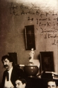 Detail of statuette in  photograph of Whistler in his studio, Library of Congress