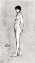
                    Standing nude, Revue Indépendente, 1886, repr.