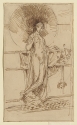 
                Sketch of 'Harmony in Blue and Gold, Sterling and Francine Clerk Art
Institute