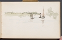  Boats on a canal, Sketchbook, p. 51, The Hunterian