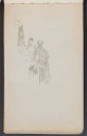 Two people at a cafe table, Sketchbook, p. 78, The Hunterian 