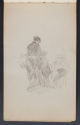 Man seated at a cafe table, Sketchbook, p. 80, The Hunterian
