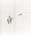 Man on a horse, Glasgow University Library
