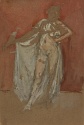 
                    A dancing  woman in a pink robe, 1888/1895, The Hunterian