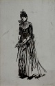 B. Whistler, Study of "Rose et argent: La Jolie Mutine", The Hunterian, GLAHA 46318
