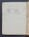 J. Whistler, 'Plan of floor of house', Sketchbook, inside back cover, The Hunterian