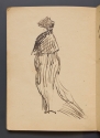 B. Whistler, 'Woman seen from the back', Sketchbook, p.11, The Hunterian