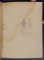 Two girls with buckets, Sketchbook, p. 31, The Hunterian
