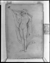 
                Nude raising robes over her head, Fogg Art Museum