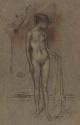 r.: A nude girl wearing a brown cap, The Hunterian