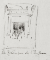 Sketch of 'The Whitesmiths, Impasse des Carmélites'