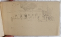
                Street scene with a man riding a mule, sketchbook (p. 21), The Hunterian