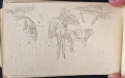 
                Mules in front of arches, sketchbook (p. 36), The Hunterian