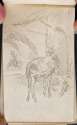 
                Men with donkeys, sketchbook (p. 40), The Hunterian
