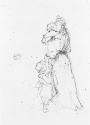 
                    Woman with two children, private collection