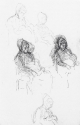 Sketches of a woman nursing a child, Whereabouts unknown