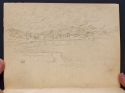
                    The port of Ajaccio, sketchbook (p. 69), The Hunterian