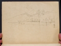 
                    A corner of the port, Ajaccio, sketchbook (p. 77), The Hunterian