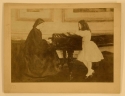 
                    At the Piano, n.d.,  albumen print, GUL Whistler PH4/2