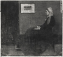 
                    Arrangement in Grey and Black: Portrait of the Painter's Mother, photograph, raking light from below, 1973 