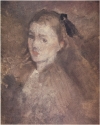 
                    Study for the Head of Miss Cicely H. Alexander, Private Collection
