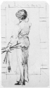 E. W. Godwin, Whistler panting Maud Franklin, pencil, sketchbook, Victoria and Albert Museum, E. 244-1963