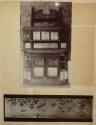 Cabinet in Pickford Waller's dining room, and detail, photograph, in an album, GUL PH22/149