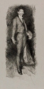 J. Whistler, Comte Robert de Montesquiou-Fezensac, No. 2, lithograph, The Hunterian