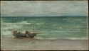 
                Harmony in Blue and Silver: Beaching the Boat, Étretat, Fogg Museum of Art