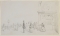 r.: A group of figures on an esplanade; v.: Boy